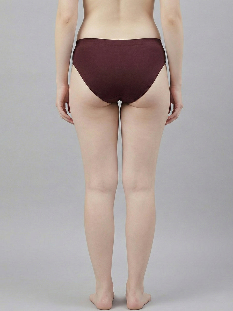 Women Seamless Ultra Soft & Comfort Mid Rise Panties (Pack Of 3)