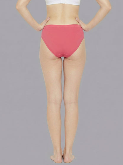 Women’s Seamless Ultra Soft & Breathable Mid Rise Panties (Pack Of 3)