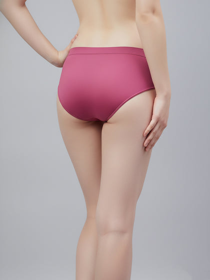 Women Seamless Ultra Soft & Comfort Mid Rise Panties (Pack Of 3)