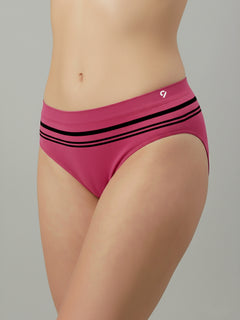 Women Striped Seamless Briefs Ultra Soft & Breathable (Pack Of 3)