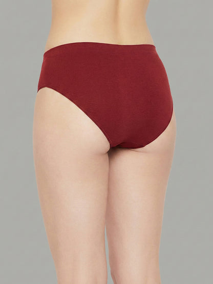 Women’s Seamless Ultra Soft & Breathable Mid Rise Panties (Pack Of 3)