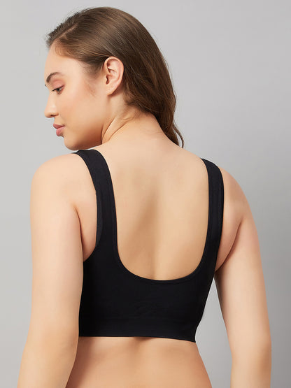 Seamless Women`s Full Coverage Basic Bra with Removable Pads
