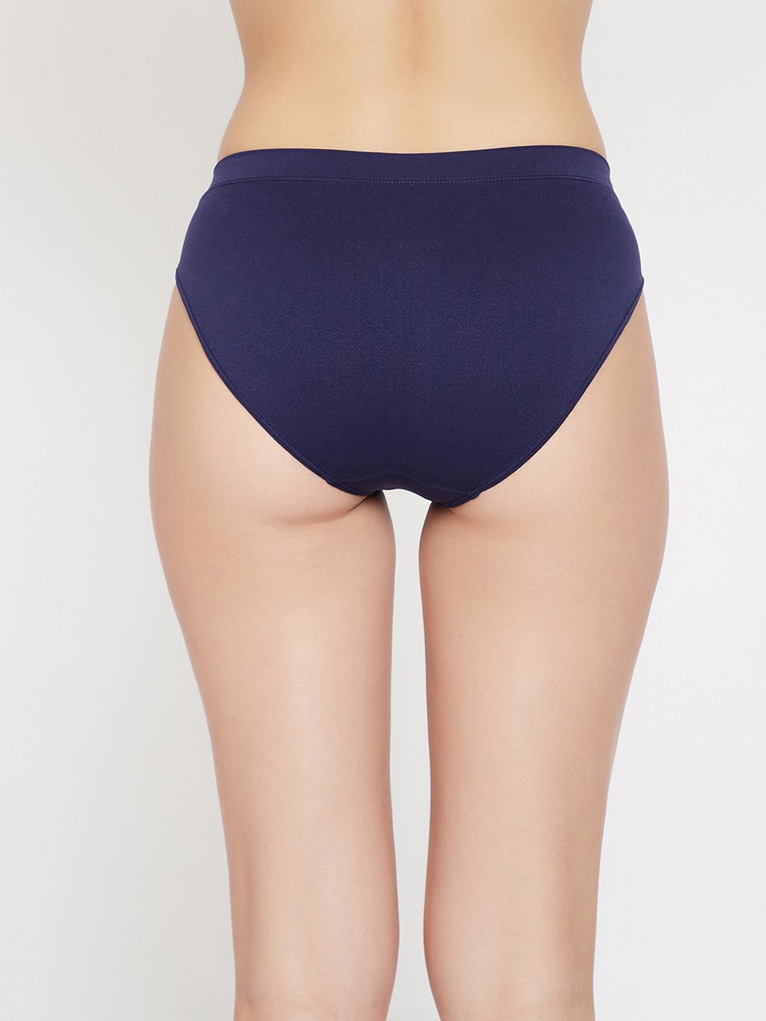 Seamless Women's Mid Waist Solid Briefs