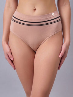 Women Pack of 3 Seamless High-Rise High-Coverage Hipsters