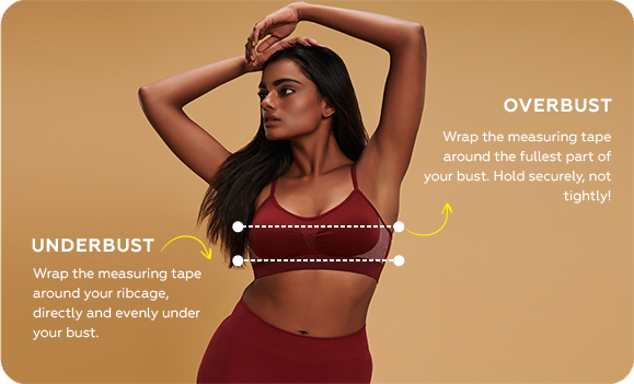 Bra Size Chart - Know How to Measure Size at Home – C9 Airwear