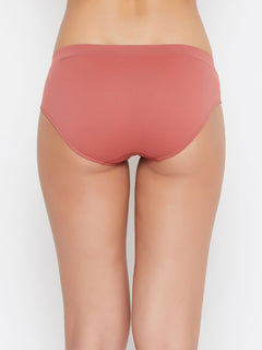 Seamless Women's Mid Waist Solid Panty