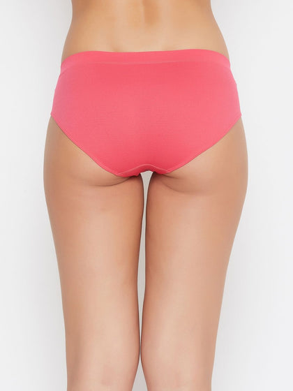 Seamless Women's Mid Waist Solid Panty